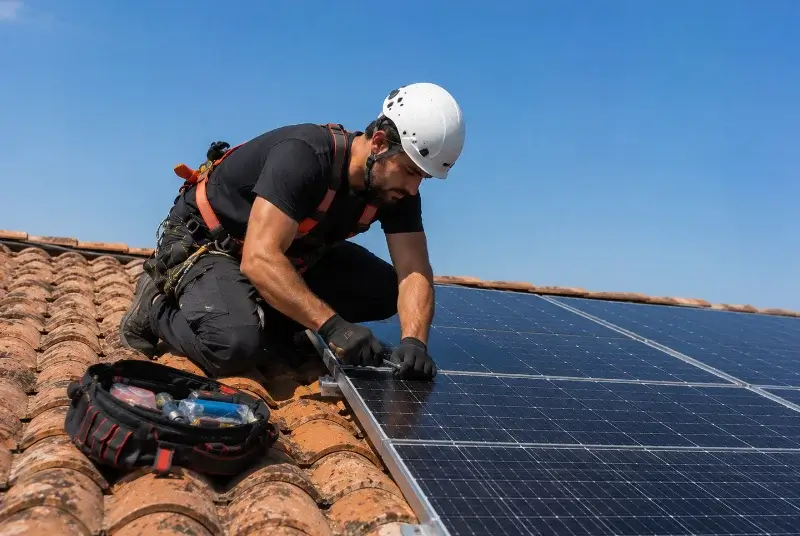 Maintenance et monitoring de panneaux solaires à l'Oie